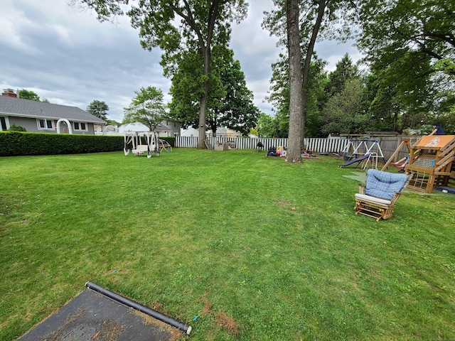 1437 Silver Ln, East Hartford, CT 06118 - view of yard with a playground