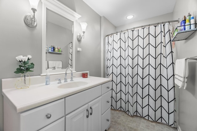 75 Redwood Dr Unit 1302, East Haven, CT 06513 - full bathroom with vanity and a shower with shower curtain