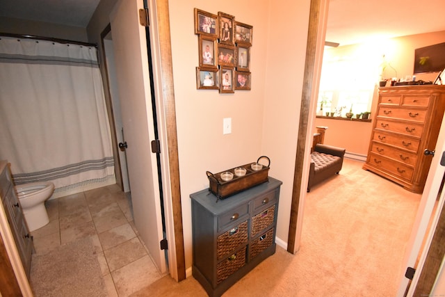 143 Pine Hill Rd Unit 8B, Thomaston, CT 06787 - hallway featuring light carpet