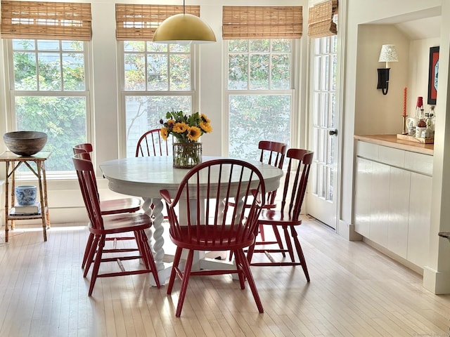 37 Orchard St, Stonington, CT 06378 - dining space featuring light wood-style flooring