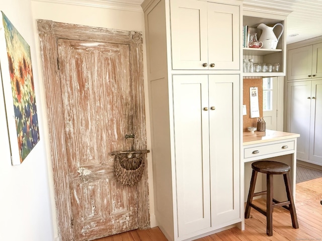 37 Orchard St, Stonington, CT 06378 - interior space featuring ornamental molding and light wood-style floors