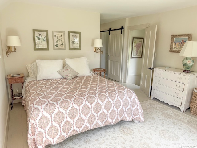 37 Orchard St, Stonington, CT 06378 - bedroom with light carpet and a barn door