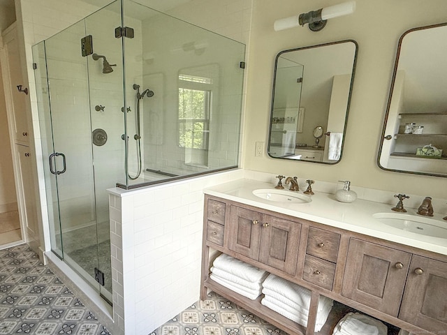 37 Orchard St, Stonington, CT 06378 - full bath with a stall shower and double vanity
