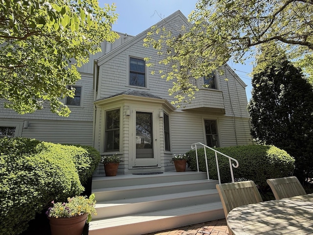 37 Orchard St, Stonington, CT 06378 - view of front facade with board and batten siding