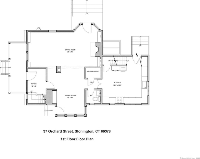 37 Orchard St, Stonington, CT 06378 - home floor plan