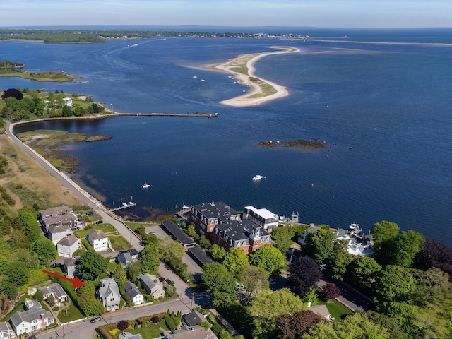 37 Orchard St, Stonington, CT 06378 - aerial view of property's location with a large body of water