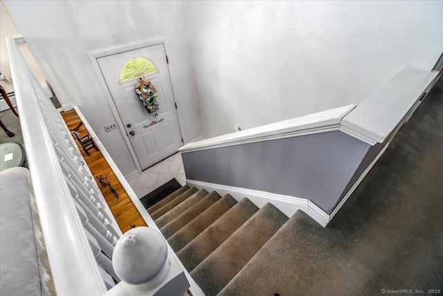 8 Prospect Ct, Brookfield, CT 06804 - stairway featuring tile patterned flooring
