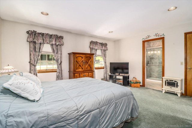 8 Prospect Ct, Brookfield, CT 06804 - carpeted bedroom with heating unit, recessed lighting, and ensuite bath