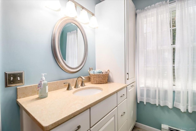 8 Prospect Ct, Brookfield, CT 06804 - bathroom with vanity and baseboard heating
