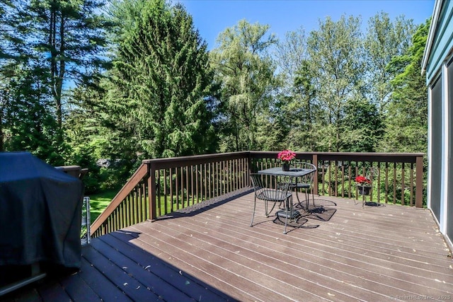 8 Prospect Ct, Brookfield, CT 06804 - wooden terrace with area for grilling