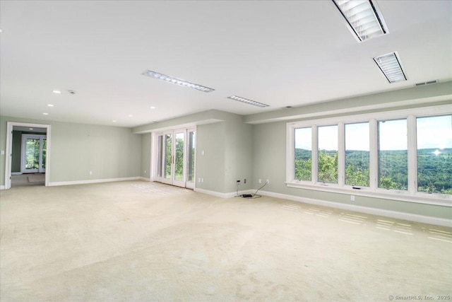 12 Fox Run, Sherman, CT 06784 - spare room with baseboards, light carpet, and recessed lighting