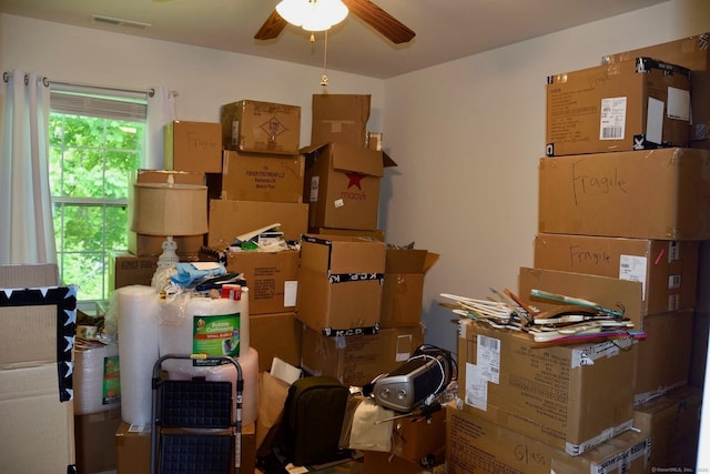 333 W Ave Unit 4, Milford, CT 06461 - storage area featuring a ceiling fan