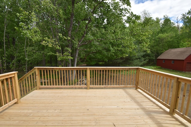 252 Plains Rd, Tolland, CT 06084 - view of wooden terrace
