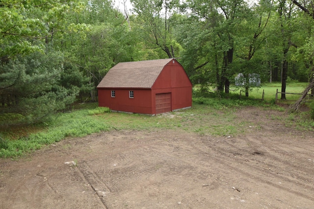 252 Plains Rd, Tolland, CT 06084 - view of barn with driveway