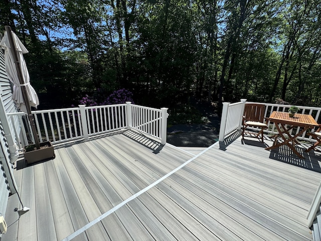 1 Russell Ln, Simsbury, CT 06070 - deck with view of scattered trees