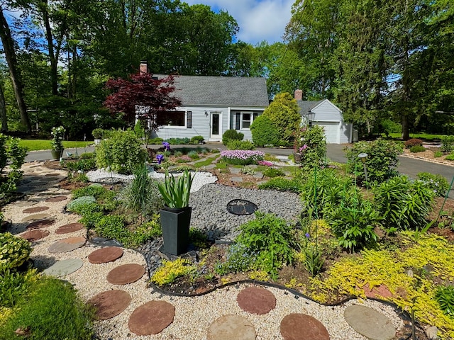 1 Russell Ln, Simsbury, CT 06070 - view of yard featuring an outbuilding and a garage
