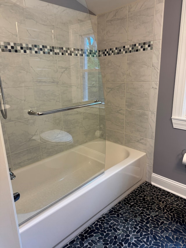 1 Russell Ln, Simsbury, CT 06070 - full bath featuring baseboards and bathing tub / shower combination