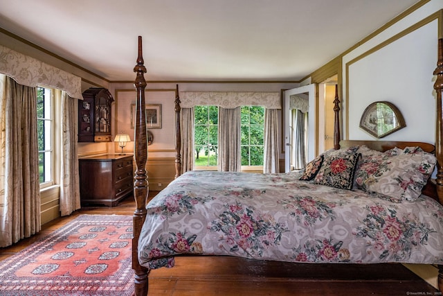 30 Meeting House Ln, Madison, CT 06443 - bedroom featuring crown molding, multiple windows, and wood finished floors