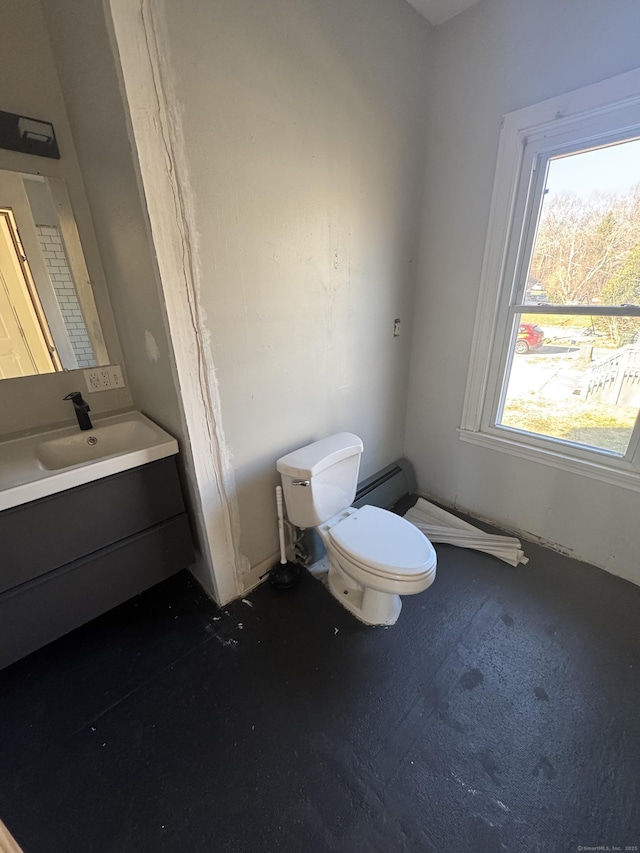 7 Carver Ave, Norwich, CT 06360 - half bathroom featuring toilet and vanity