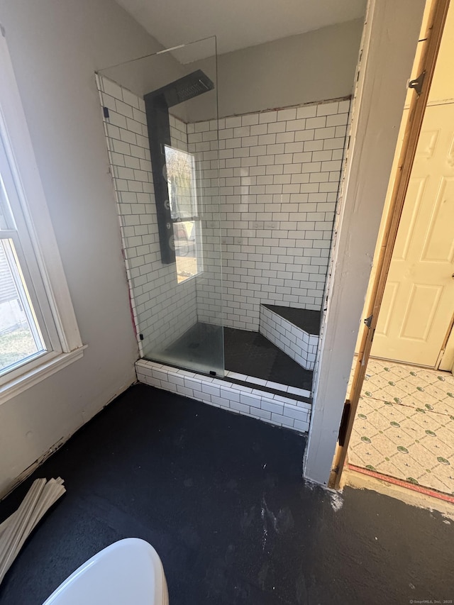 7 Carver Ave, Norwich, CT 06360 - bathroom with a stall shower and toilet