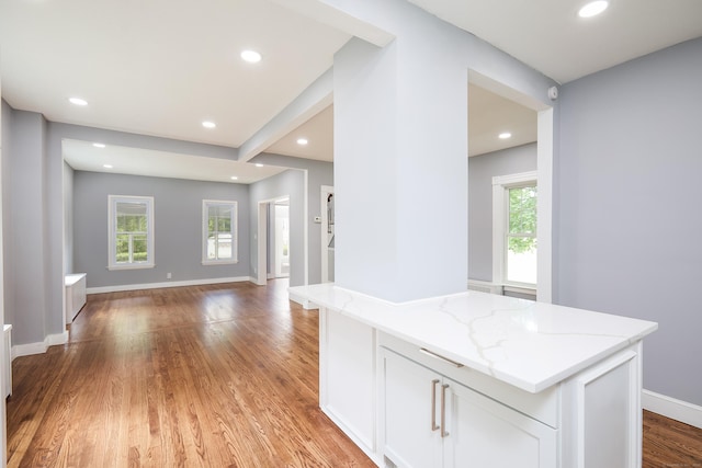 314 Skiff St, North Haven, CT 06473 - corridor featuring light wood-style flooring, recessed lighting, and baseboards
