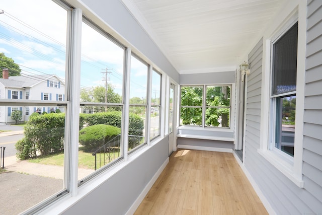 314 Skiff St, North Haven, CT 06473 - unfurnished sunroom with wood finished floors and baseboards