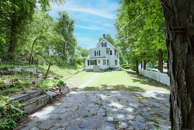 314 Skiff St, North Haven, CT 06473 - view of yard with a patio area and driveway