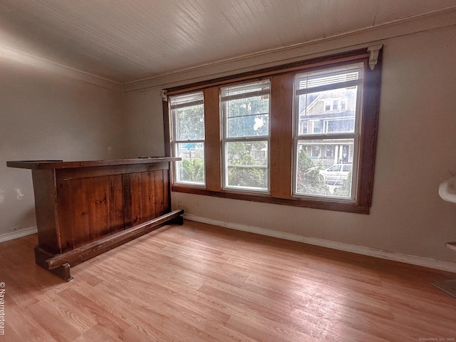 26 Stoehrs Pl, Bridgeport, CT 06606 - spare room with healthy amount of natural light, light wood finished floors, baseboards, and crown molding