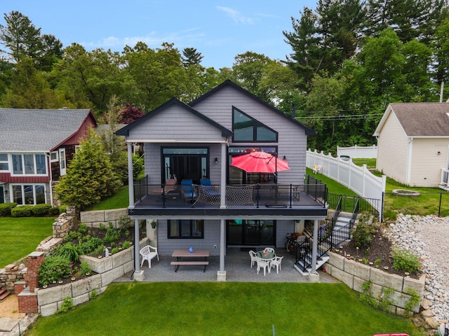 194 Killdeer Rd, Webster, MA 01570 - back of house featuring a patio area, stairs, and a wooden deck