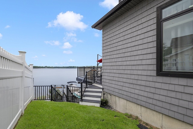 194 Killdeer Rd, Webster, MA 01570 - view of yard with a water view and boat lift