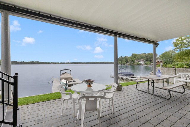 194 Killdeer Rd, Webster, MA 01570 - dock area featuring a water view
