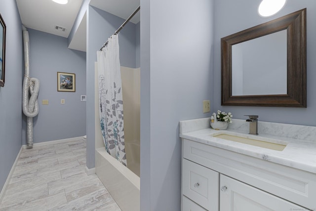 194 Killdeer Rd, Webster, MA 01570 - full bath featuring vanity, shower / tub combo with curtain, baseboards, and toilet