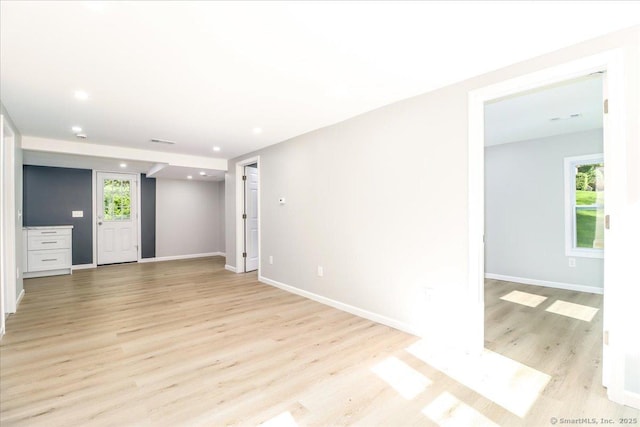 13 Turner Rd, Litchfield, CT 06778 - unfurnished room with light wood-style flooring, baseboards, and recessed lighting