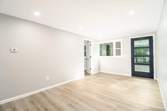 13 Turner Rd, Litchfield, CT 06778 - entrance foyer featuring light wood-style flooring, baseboards, and recessed lighting