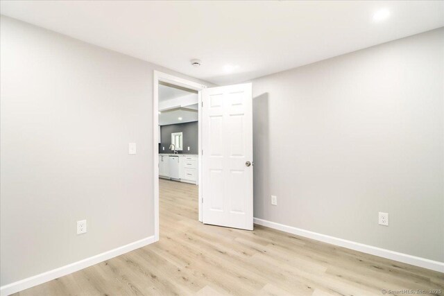 13 Turner Rd, Litchfield, CT 06778 - spare room featuring light wood-style flooring, baseboards, and recessed lighting