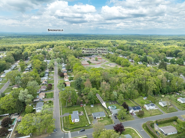 1 Pine Grove Ave, Enfield, CT 06082 - aerial view of residential area featuring a forest