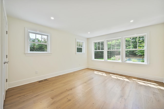 181 Highland Ave, Norwalk, CT 06853 - empty room with light wood-style floors and recessed lighting