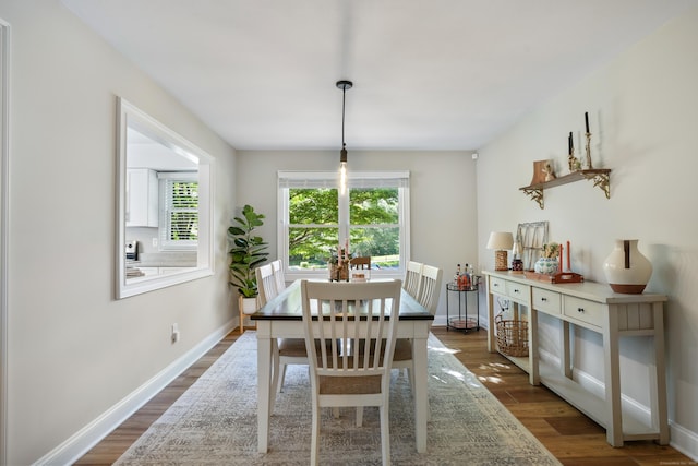 17 Hollow Tree Ln Unit 17, Monroe, CT 06468 - dining area with dark wood-type flooring and baseboards