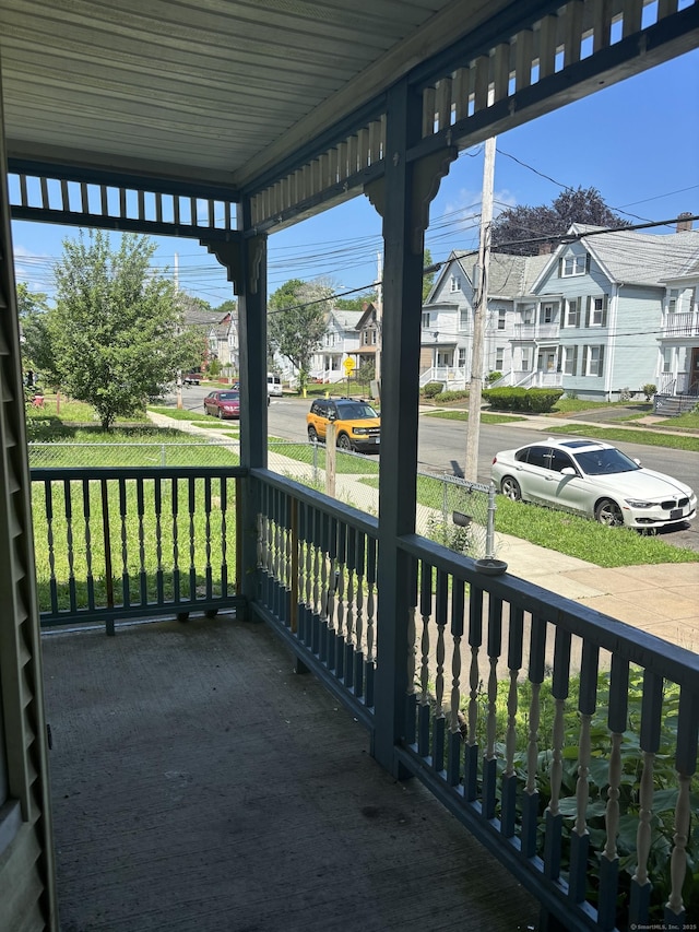 14 Judson Ave, New Haven, CT 06511 - covered porch with a residential view