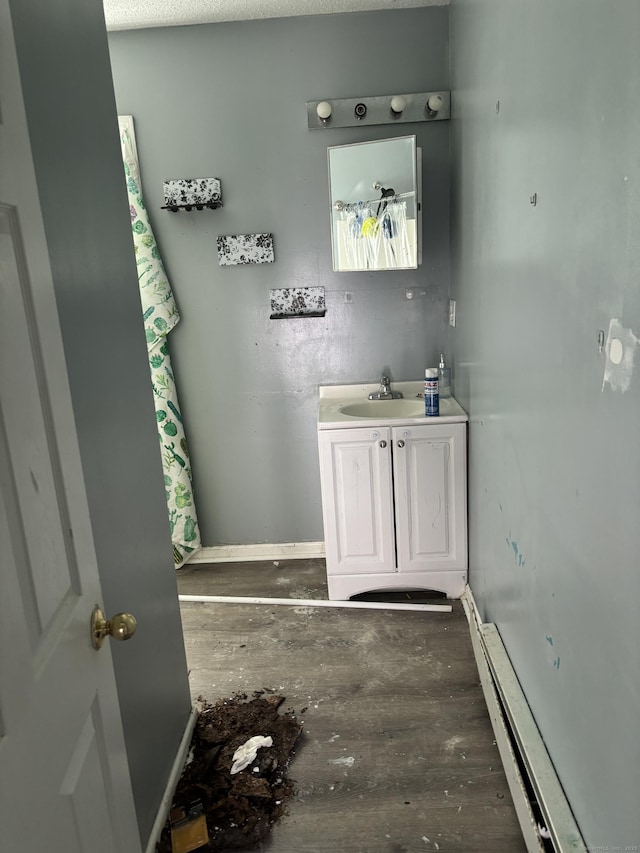 14 Judson Ave, New Haven, CT 06511 - bathroom with vanity and wood finished floors