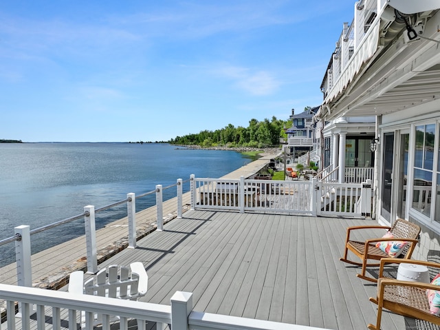 48 Harbor View Ave, Norwalk, CT 06854 - deck with a water view