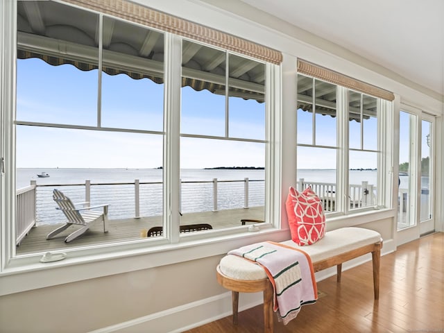 48 Harbor View Ave, Norwalk, CT 06854 - sunroom / solarium with a water view