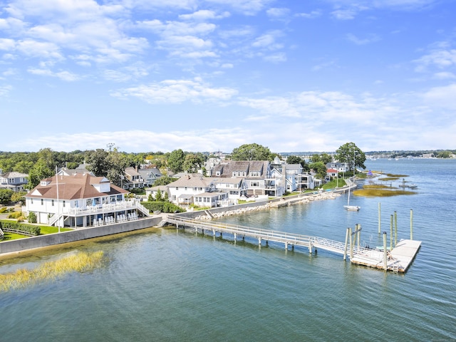 48 Harbor View Ave, Norwalk, CT 06854 - water view with a floating dock