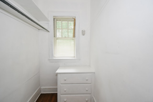 497 Commonwealth Ave, New Britain, CT 06053 - spacious closet with dark wood finished floors