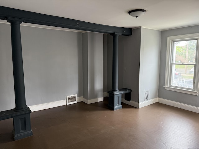 297 Laurel Ave, Bridgeport, CT 06605 - unfurnished living room with baseboards