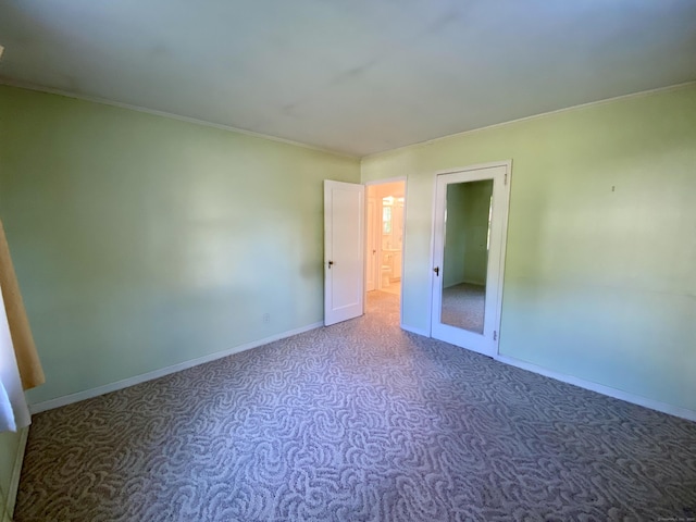 154 Wall St, Meriden, CT 06475 - carpeted spare room with baseboards and ornamental molding