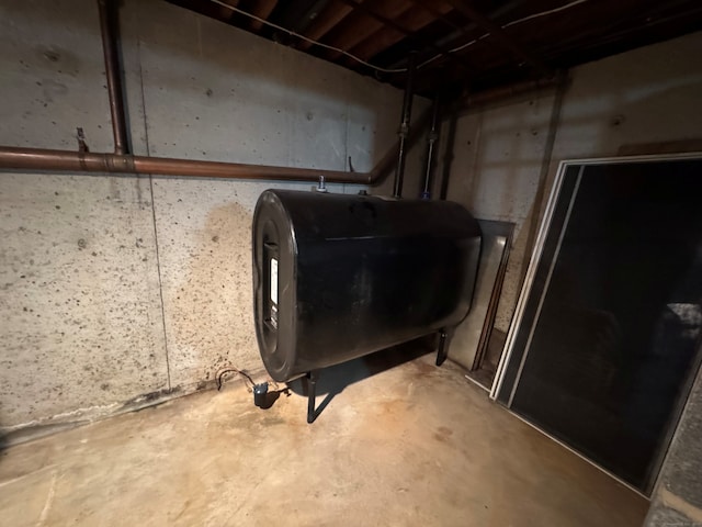 15 Zolan Dr, East Haven, CT 06513 - unfinished basement featuring oil tank
