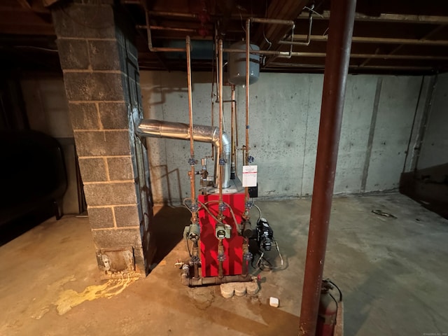 15 Zolan Dr, East Haven, CT 06513 - unfinished below grade area with a heating unit