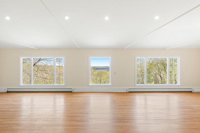 24 Newtown Tpke, Redding, CT 06896 - spare room with a baseboard heating unit, healthy amount of natural light, and recessed lighting
