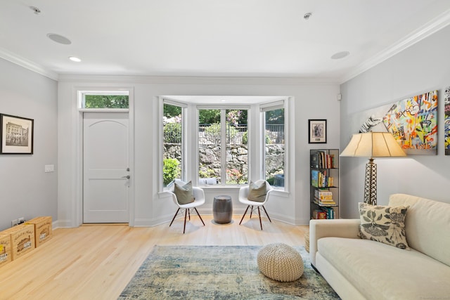 442 Main Ave Unit 18 B6, Norwalk, CT 06851 - entrance foyer with crown molding, wood finished floors, and baseboards